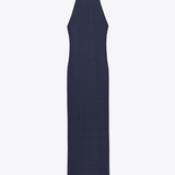 Serafina – Rochie Midi damă Elegantă Albastru Marin