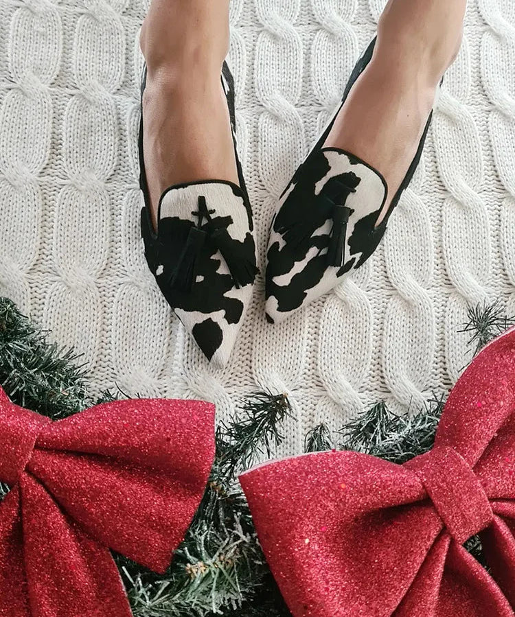 Nela - Mocasin clasic cu franjuri