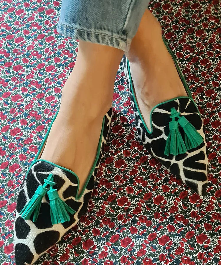 Nela - Mocasin clasic cu franjuri