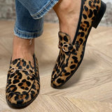 Adriana - Mocasin îndrăzneț cu imprimeu leopard