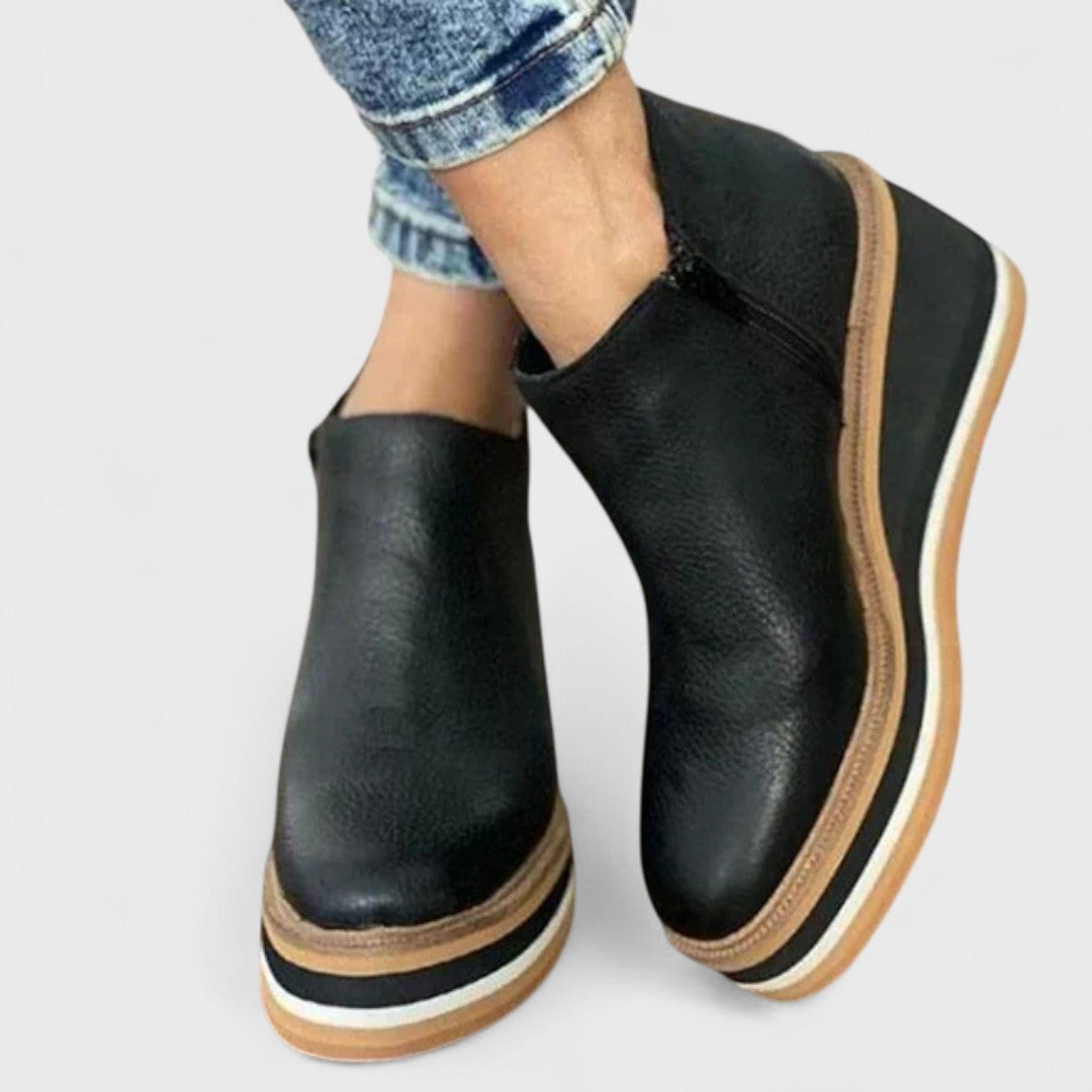 Alina – Botine de damă, de iarnă, cu fermoar, impermeabil