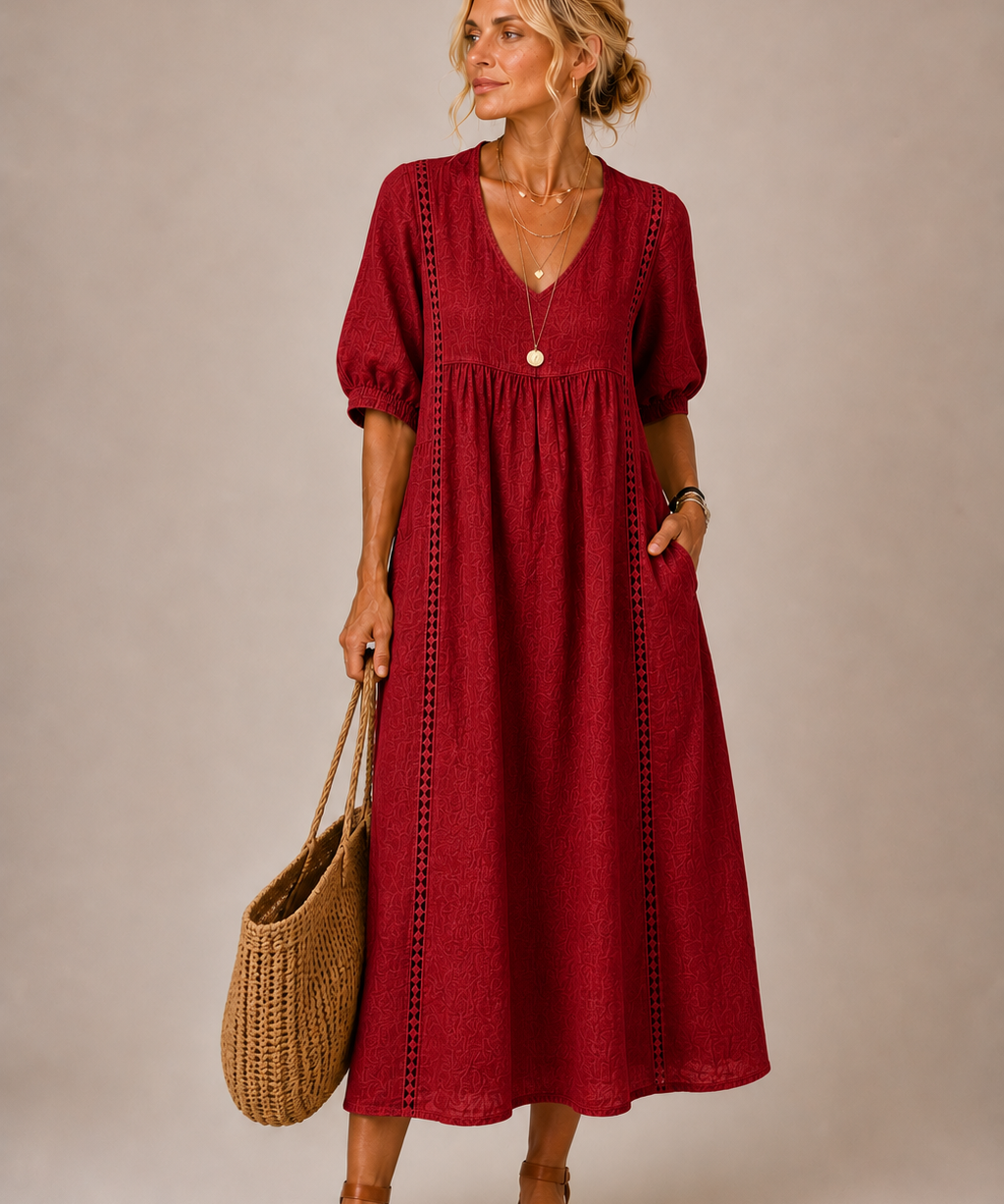 Oana – Rochie Midi cu Volane