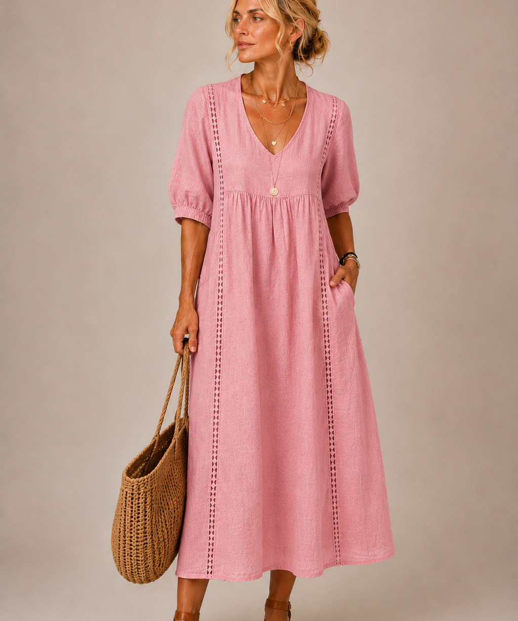 Oana – Rochie Midi cu Volane