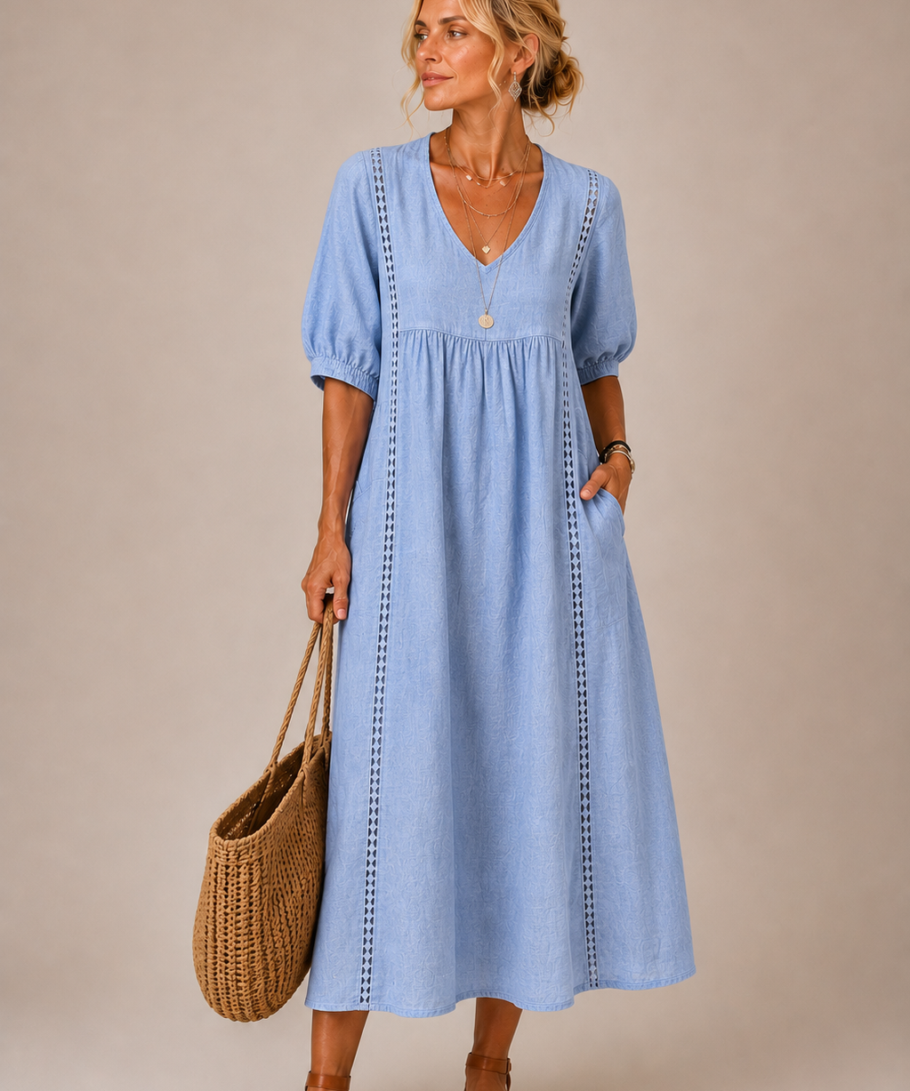 Oana – Rochie Midi cu Volane