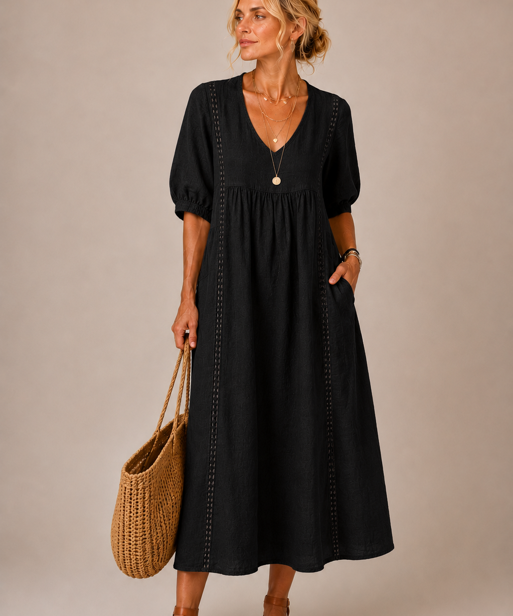 Oana – Rochie Midi cu Volane