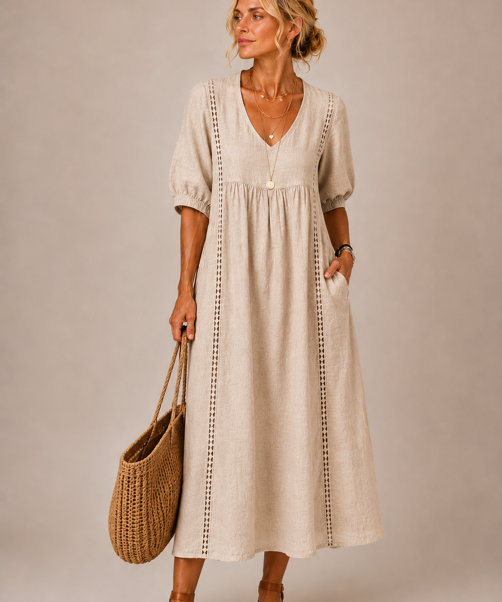 Oana – Rochie Midi cu Volane
