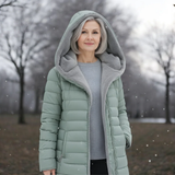 Elena | palton impermeabil cu blană