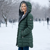 Elena | palton impermeabil cu blană