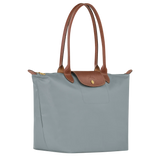 Geantă clasică – Tote pliabilă mare, Gri oțel