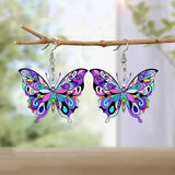 Brincos Coloridos de Borboleta para Mulheres