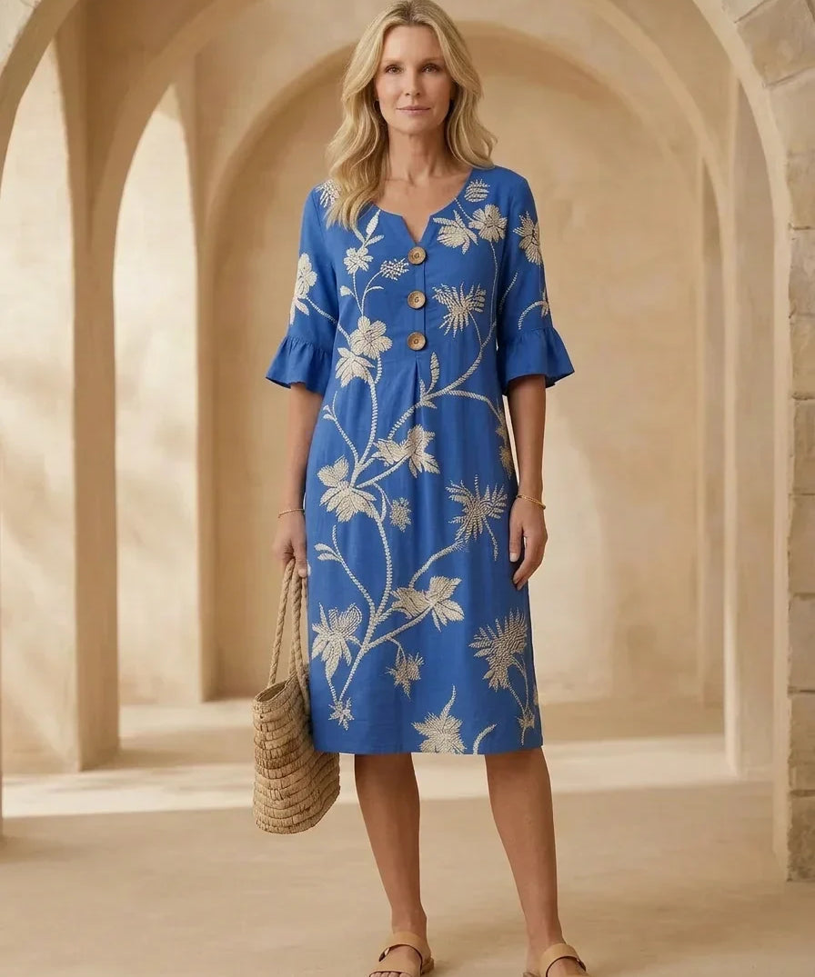 Rucsandra – Rochie Midi Brodată