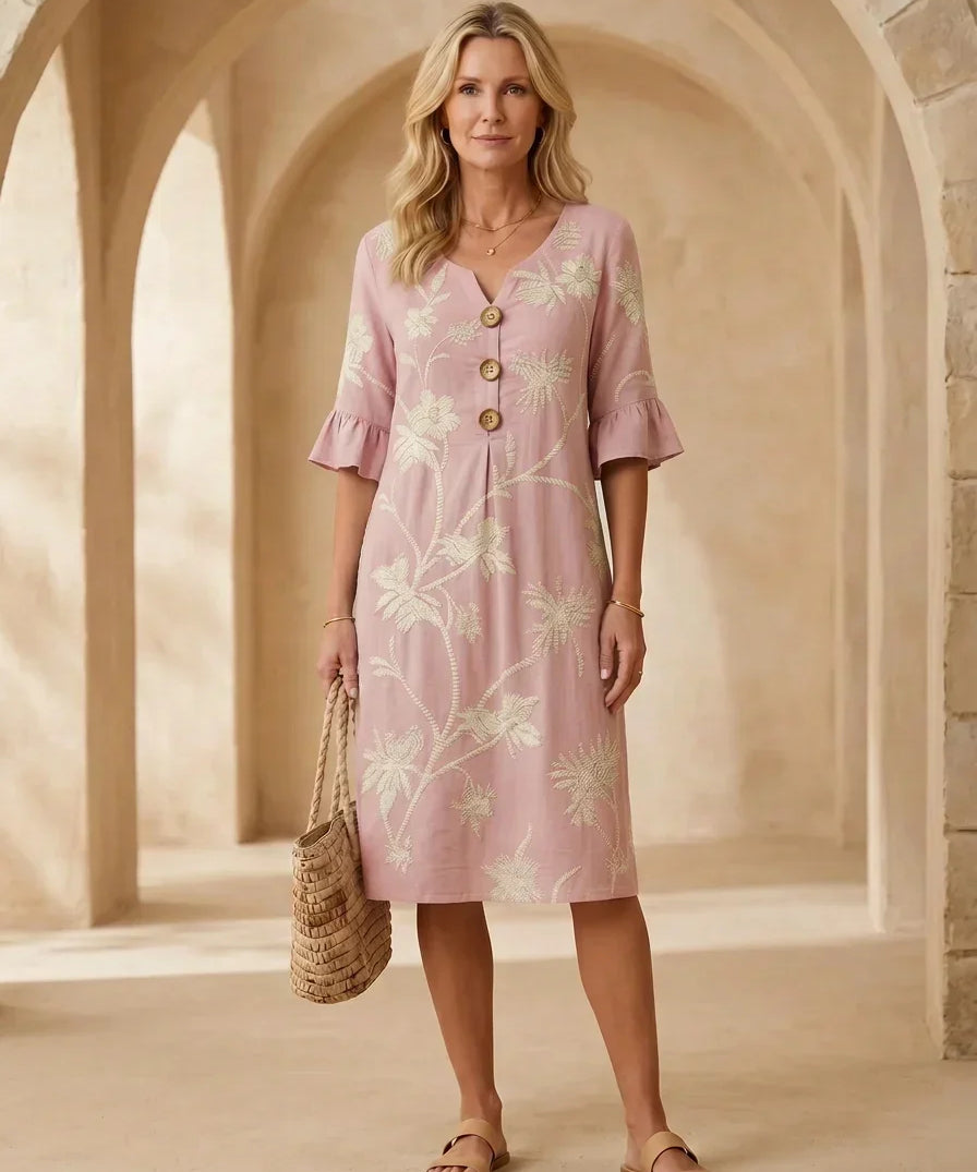 Rucsandra – Rochie Midi Brodată