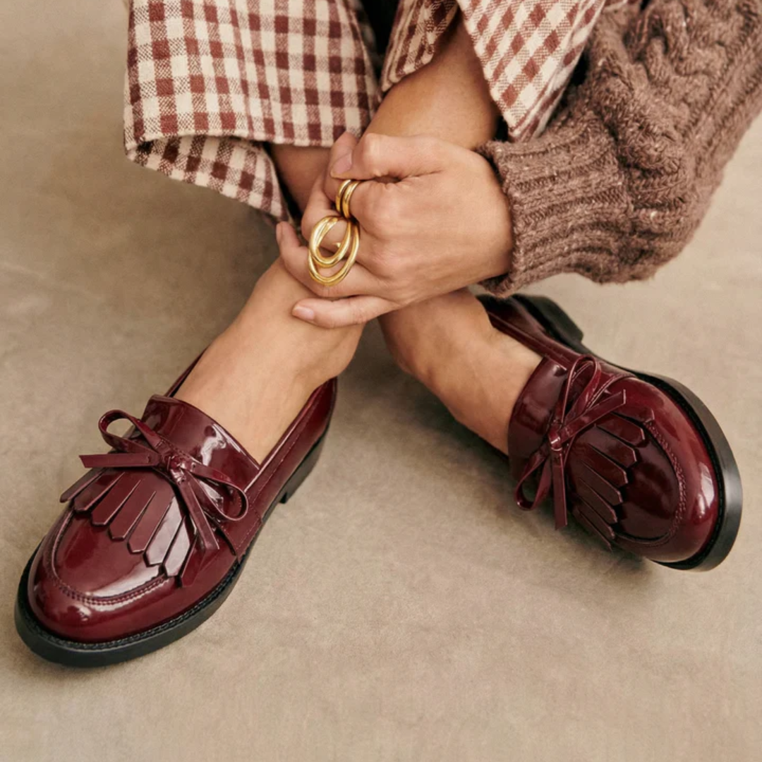 Cordelia - Mocasin elegant cu fundă