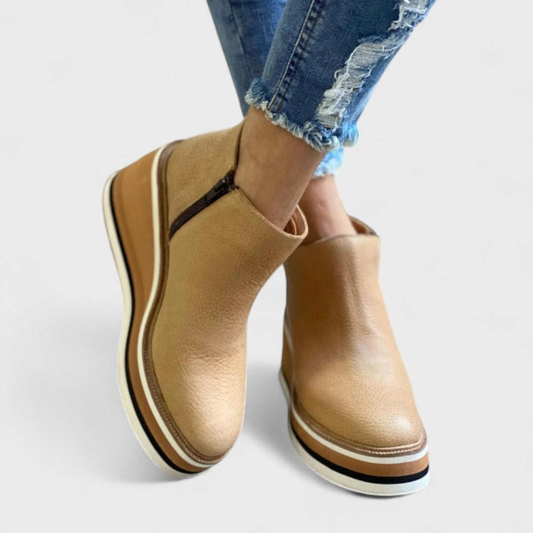 Alina – Botine de damă, de iarnă, cu fermoar, impermeabil