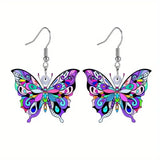 Brincos Coloridos de Borboleta para Mulheres