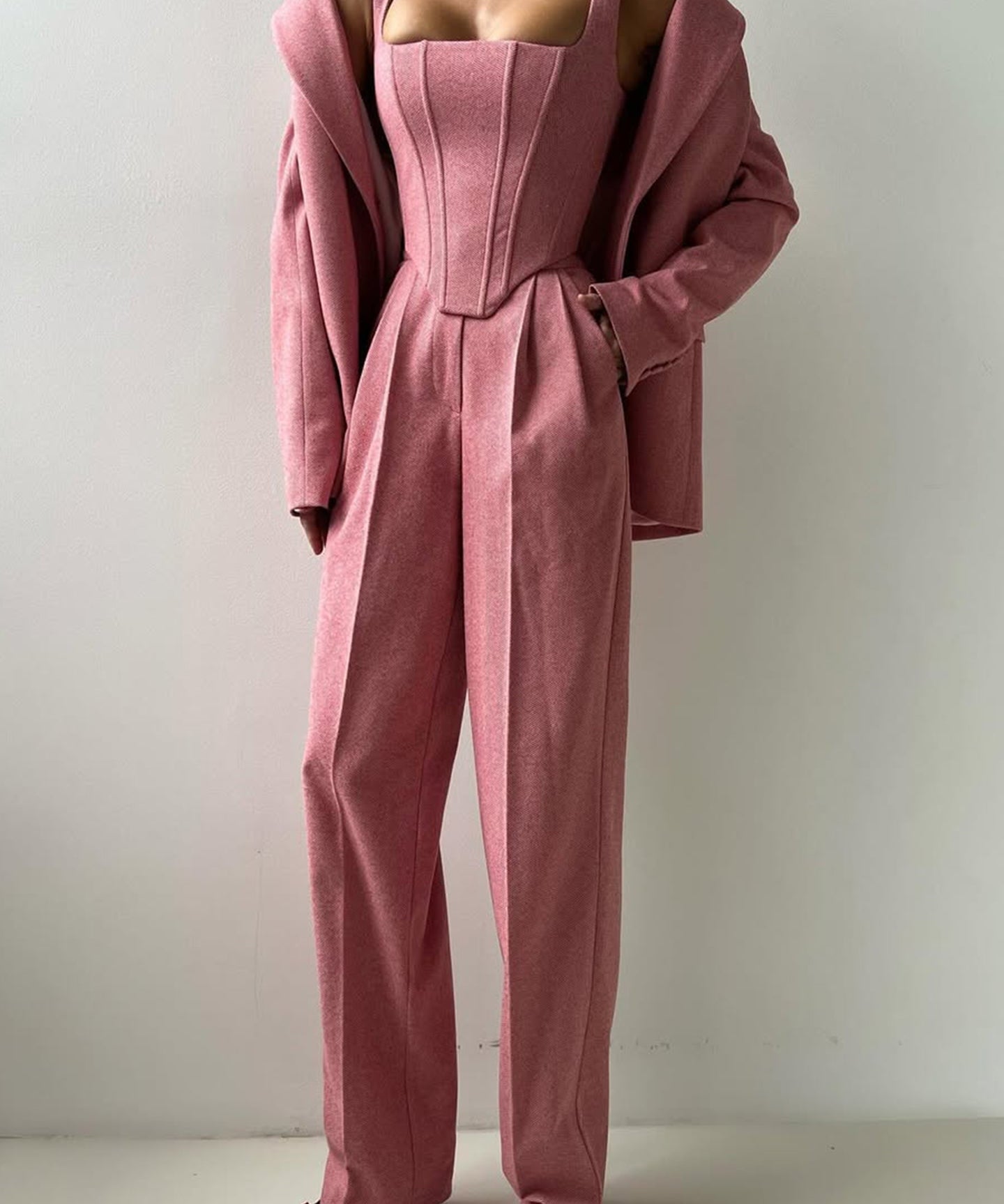 Elena – Set De Trei Piese Cu Blazer Si Pantaloni