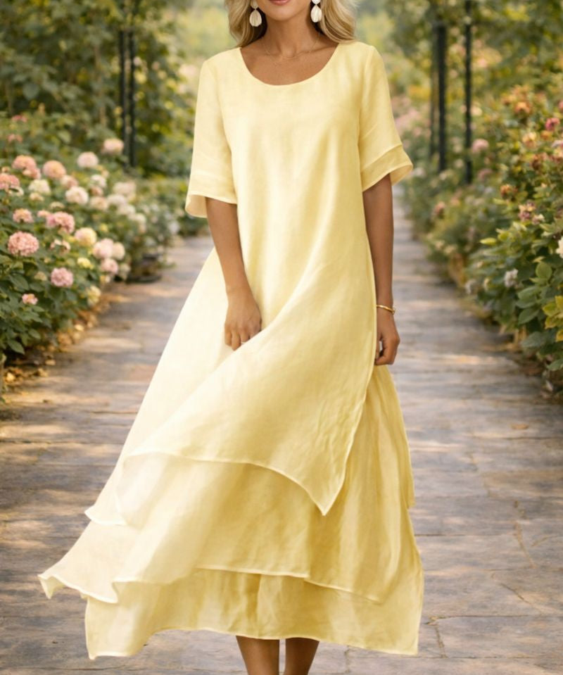 Eva – Rochie Maxi cu Volane