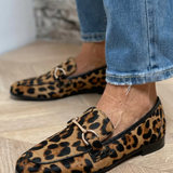 Adriana - Mocasin îndrăzneț cu imprimeu leopard