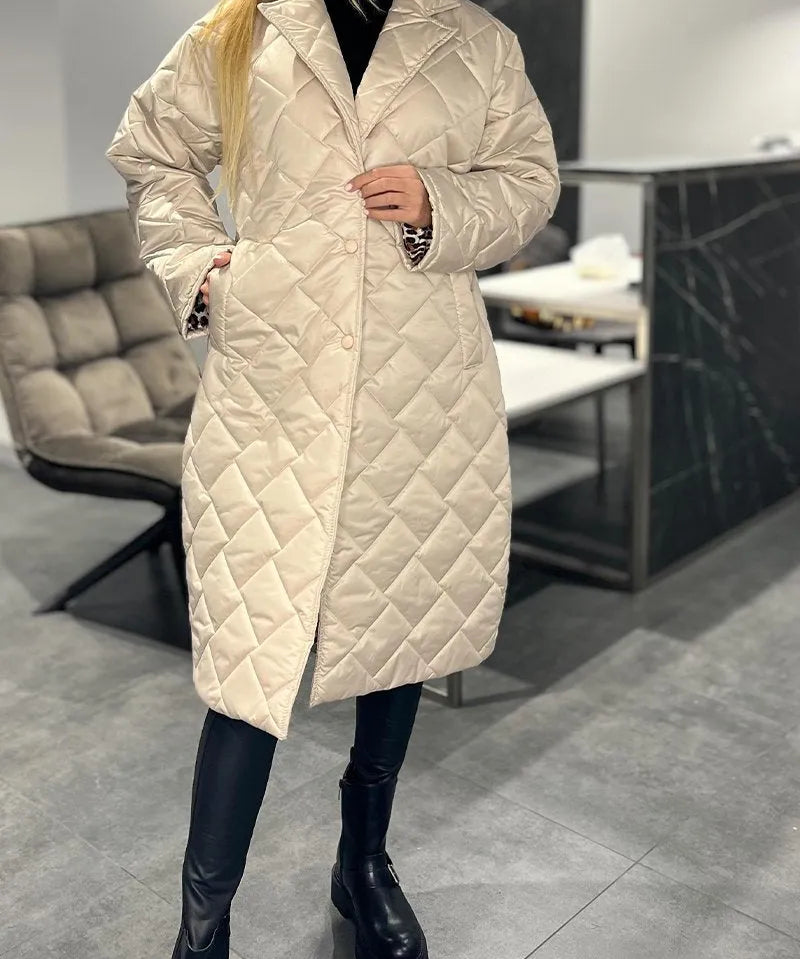 Julia – Palton Leopard Elegant
